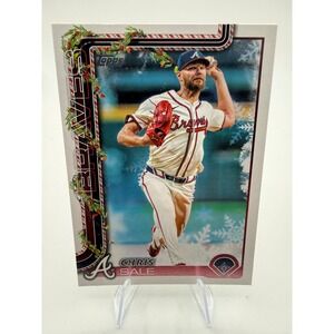 2025 Topps Holiday Chris Sale Atlanta Braves Baseball Card H98 Pitcher